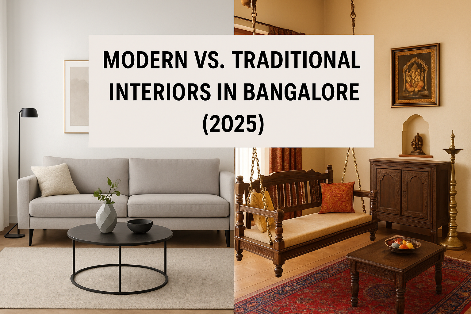 Modern vs Traditional Interiors: What Bangaloreans Prefer in 2025