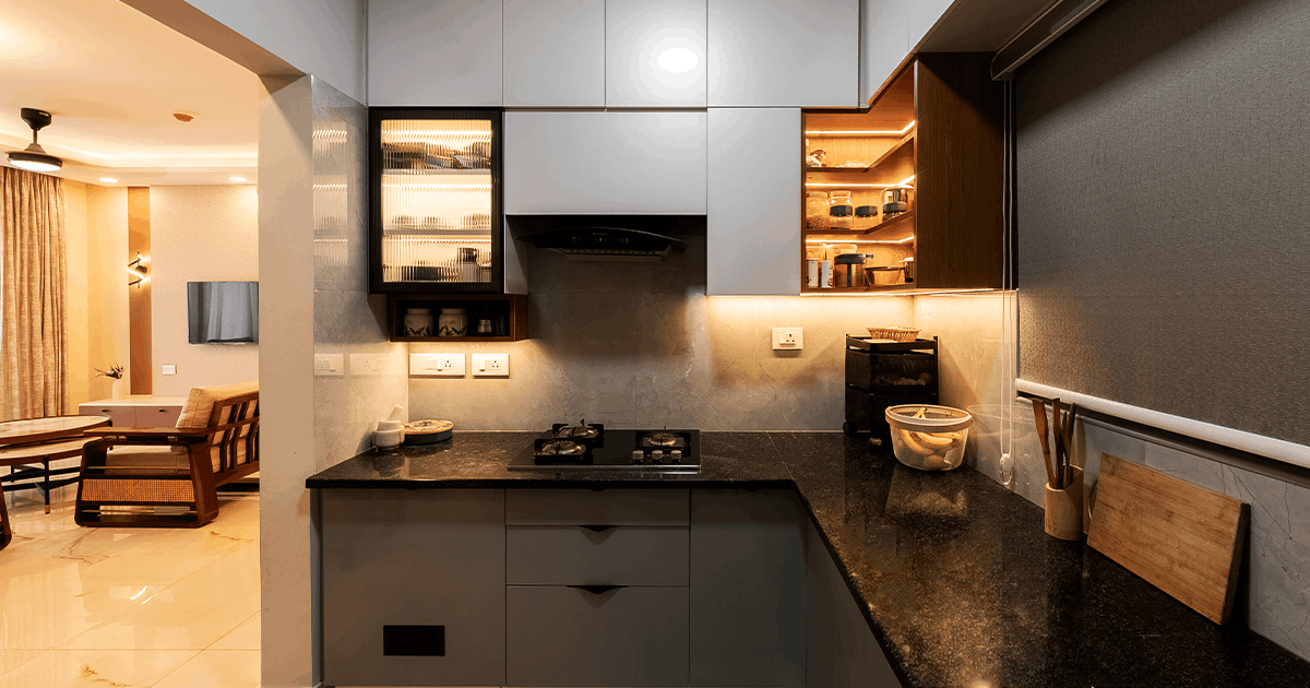 L shaped modular kitchen Bangalore