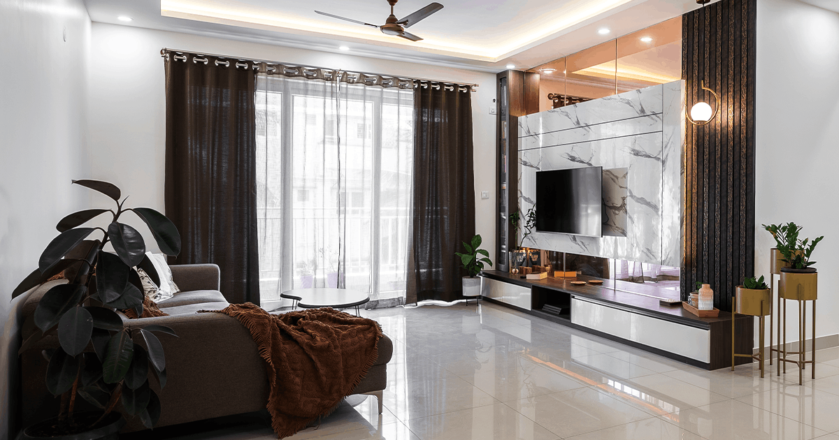 Living Room Interiors in Bangalore